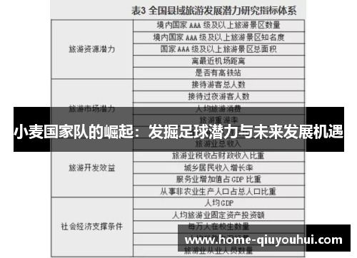 小麦国家队的崛起：发掘足球潜力与未来发展机遇